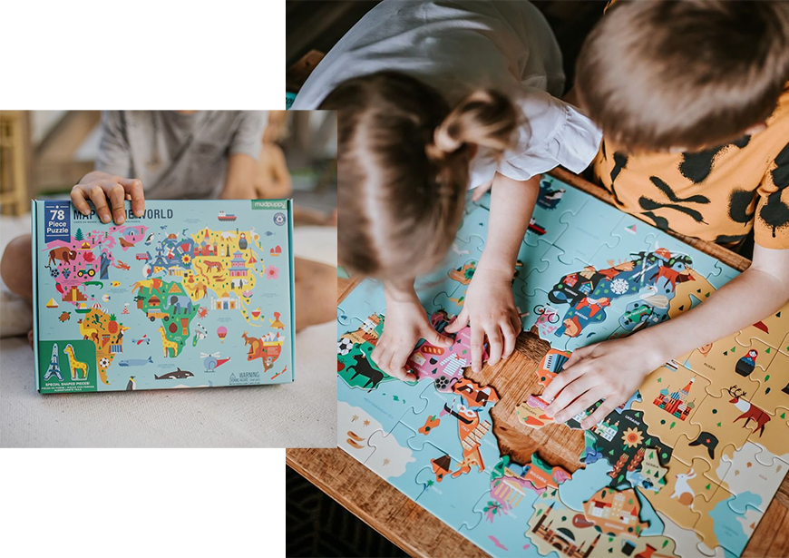 EUROPA PUZZEL MUDPUPPY CADEAU 7 JAAR CADEAUTIP KIND ZEVEN JAAR 7E VERJAARDAG